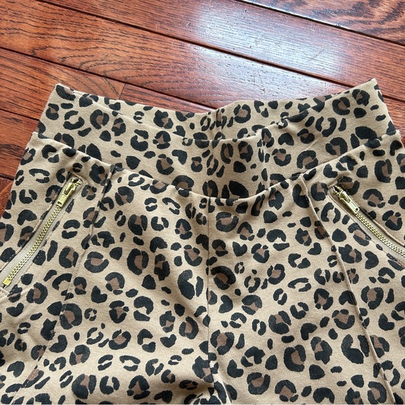 Girls Leopard Ponte Pant Stretch Pant Legging Size 14/16 - Picture 3 of 6